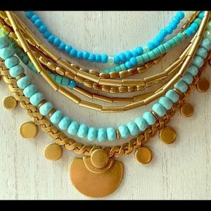 Stella and Dot Isla disc necklace